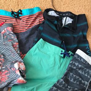 5 Boys Rvca Seim Boardshorts Size 27