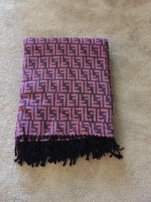 New Purple Acrylic Throw Blanket