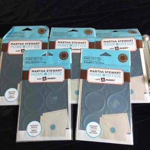 90 Martha Stewart embossed labels