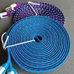 2 pcs 10ft fabric cables