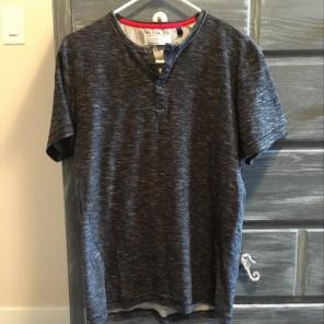 Men's Five Four Henley Tee (Grey)