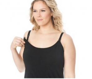 Maternity Nursing Camisole, Black, 1x