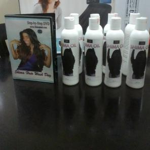Shima hair oil and DVD instructions