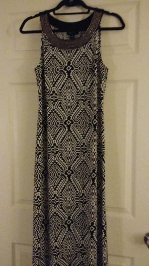 Beautiful dress with beaded neckline