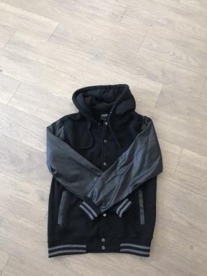 Mens Leather Sleeve Varsity Jacket