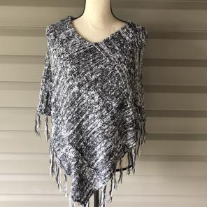 John Paul Richard Black&White Poncho