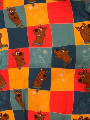 Vintage 90s Scooby Foo Flat Sheet