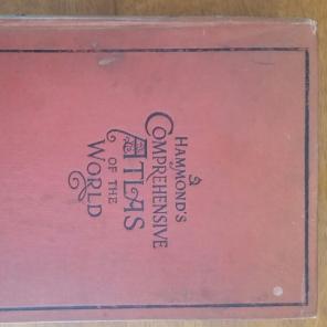 1917 world atlas book