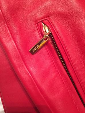 PRSVR Red Leather Luxury Track Pants