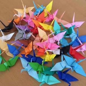 50 Origami Mini Cranes