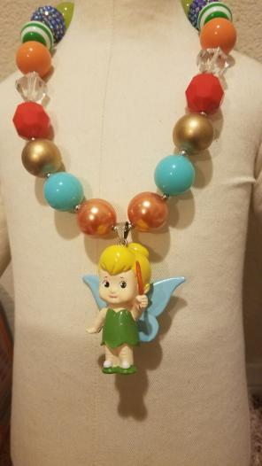Gumball chunky girl necklace tinkerbell