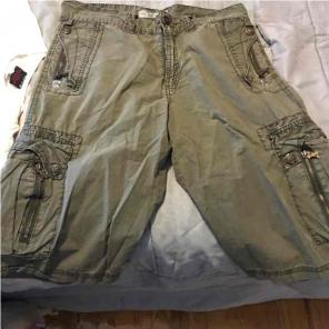 Army green shorts