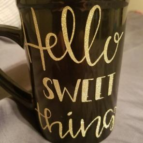 Custom Gold Glitter Mug