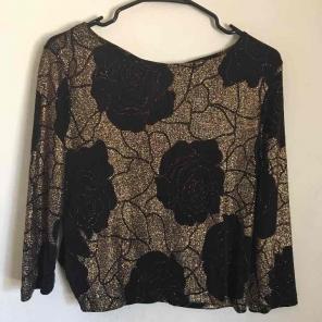 Vintage glittery floral blouse