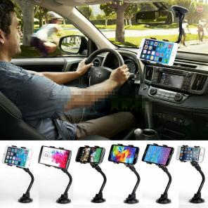 Car Mobile phone wind Shield Mount Black