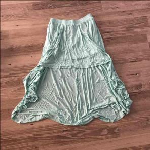 Forever21 mint high low skirt