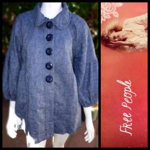 Free People Denim Swinger Tunic Shirt
