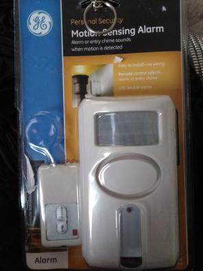 Motion sensing alarm