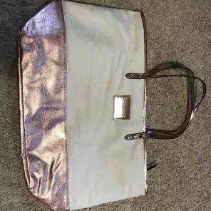 Victoria secret rose gold large tote