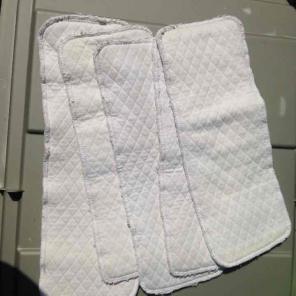 5 GUC Handmade Zorb Cloth Diaper Inserts
