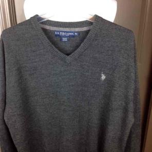 U.S Polo Assn Sweater XL Black V Neck