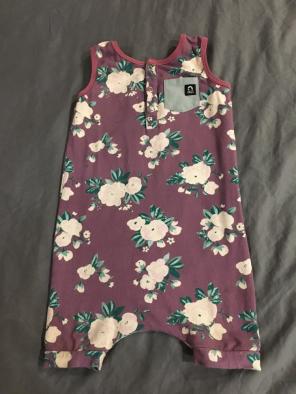 Rags To Raches Floral Tank Romper Sz 2T
