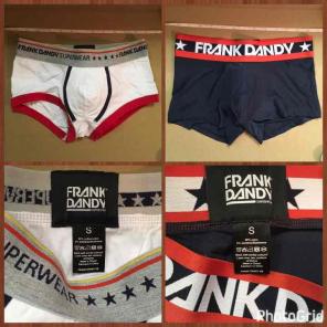 2x Frank Daddy boxer brief Navy white S