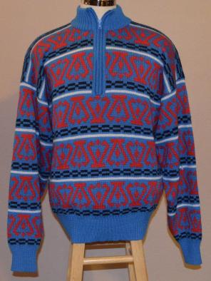 Obermeyer Sweater 1/2 Zip Blue 2XL
