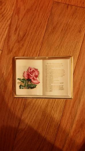 Vintage antique porcelain wall hanging