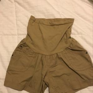 Tan Maternity Shorts