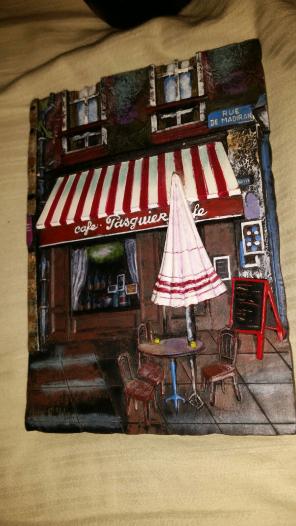 3D ceramic/wood store front