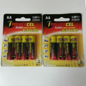 Powercel AA 8-pack compared to Duracell