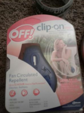 Off clip on mosquito protection