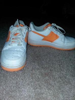 Air force 1 white and orange