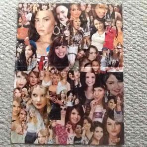 Demi Miley Selena & Taylor big collage