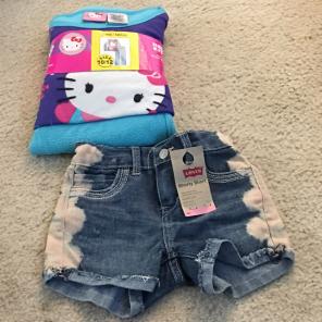 Hello Kitty Pj's And Levi's Shorts