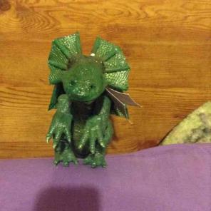 Handmade dragon hatchling about 12"