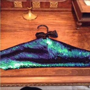Mermaid sequin hangers