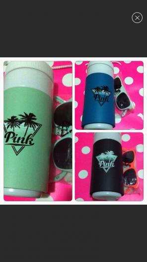 3VS Pink Bottle Water, Sunglasses Bundle