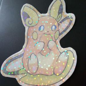 Alola Raichu Pokemon Sparkle Sticker