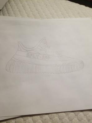 Yeezy boost 350 v2 drawing