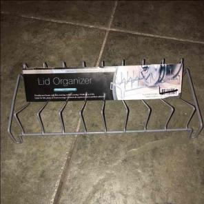 Lid organizer & over the sink drainer