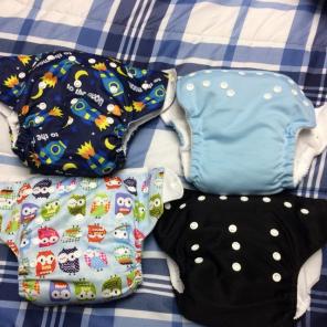 Cloth Diapers, Set Of 4