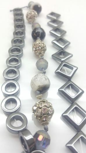 Designers bead strands set