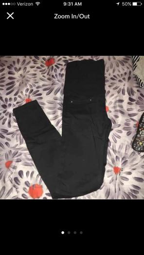 BLACK H&M MATERNITY PANTS