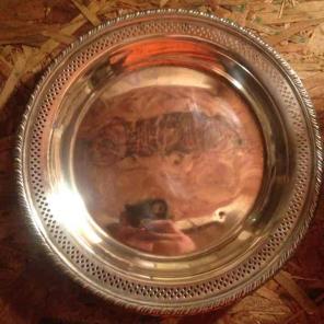 P.S. Co. Silverplated on Copper tray