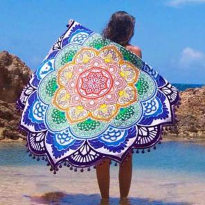 Round Hippie Mandala Indian Design Boho