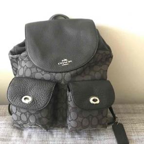 Black Coach Backpack