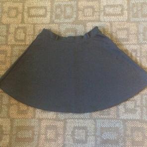 Black Circle Skirt With Belt Loops
