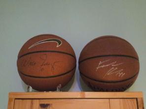 WaltFrazier&FrankKaminsky signed balls